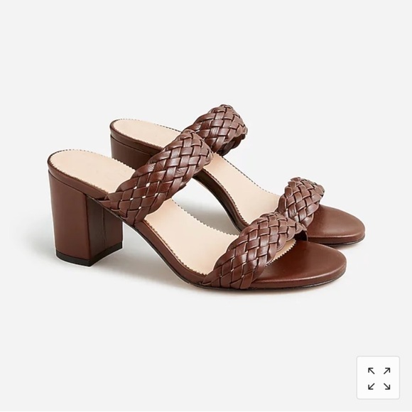 J Crew Lucie braided-strap sandals in Italian leather BP565 - Picture 1 of 6